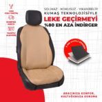Krem Süet Oto Minderi - Görsel 4