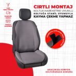 Düz Füme Jakar Dokuma Oto Minderi - Görsel 3