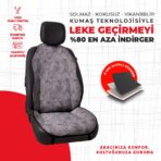 Gri Cam Kırığı Jakar Dokuma Oto Minderi - Görsel 4