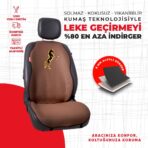 Kahverengi At Desenli Minder - Görsel 4