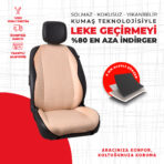 Krem Balpeteği Jakar Dokuma Oto Minderi - Görsel 4