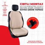 Bej Custom Jakar Dokuma Oto Minderi - Görsel 3
