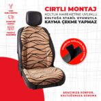 Krem Tay Tüyü Oto Minderi - Görsel 3