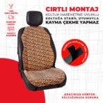 Leopar Tay Tüyü Oto Minderi - Görsel 3