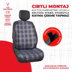 Mavi Gti Desen Jakar Dokuma Oto Minderi - Görsel 3