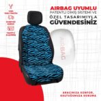 Mavi Tay Tüyü Oto Minderi - Görsel 2