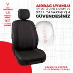 Siyah Noktalı Jakar Dokuma Oto Minderi - Görsel 2