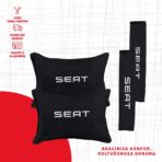 Seat Nakışlı Oto Yastık Seti