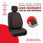 Turuncu Kapitone Siyah Jakar Dokuma Oto Minderi - Görsel 4