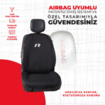 Volkswagen Eski R Logo Nakışlı Oto Minderi - Görsel 2