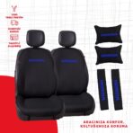 Mavi Honda Nakışlı Oto Minder Seti